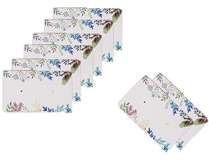 zalati Ohrring-Display-Karten, 100 Stück, Show-Papiere für DIY-Schmuck, Geschenkverpackung, Kartenhalter