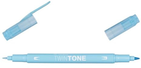 Tombow TWINTONE-73 Marker mit Doppelspitze, himmelblau