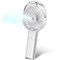 MORECORE Portable Handheld Misting Fan, Battery Operated Personal Spray Water Mist Fan, Rechargeable Mister Fan, Mini Foldable Fan for Disney Travel Makeup Beach Outdoors (White)