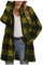 Karierte Jacke Damen Winter Gefüttert Warm Teddy Plüschmantel Sherpa Winterjacke Lang Elegant Kunstfell Mantel Casual Outdoor Pelzmantel