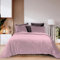 Jenny Sesal Parure copripiumino in Velluto linea Sophia Soffice ed elegante velluto sopra e microfibra sotto - set compripiumino e federe (Matrimoniale, Rosa Antico)