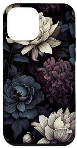 iPhone 12 mini Dark Retro Floral Pattern Flowers Case