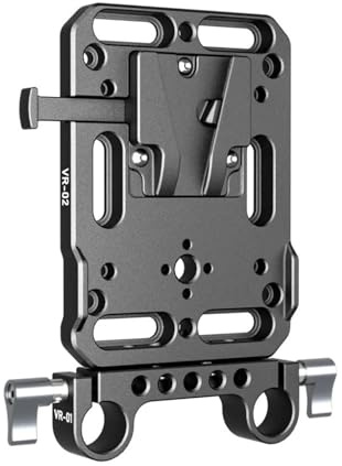 EACHSHOT ZGCINE VR-Kit 1 V-Lock Mount Battery Plate with Dual 15mm Rod Clamp