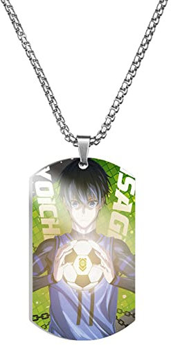 westtrend Blue Lock Necklace Meguru Bachira Neck Chain Yoichi Isagi Cosplay Prop Hyouma Chigiri Necklace Seishirou Nagi Cosplay Rensuke Kunigami Necklace For Anime Fans
