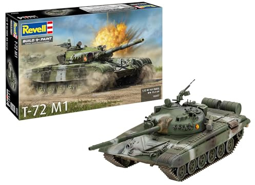 Revell Modellbau, T-72 M1, Bausatz, Maßstab 1:72, 161 Teile, Bastelset ab 12 Jahren, Detailgetreues Modell, Militärfahrzeug, Authentische Nachbildung