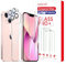 AZSCYN Protector de Pantalla para iPhone 13, 2 * Doble protección Cristal Vidrio Templado Cristal Templado, 1* Espalda Protector de Pantalla Trasera de Vidrio y 2* Protector de Lente de cámar