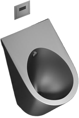YQMHEZ Urinal, Urinal aus Edelstahl 304, Smart-Urinal mit wandmontiertem Sensor for Herren - Kommerzielle spritzwassergeschützte Toilette, ideal for Bars, mit automatischem Spülsystem(Gray)