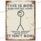 This Is Bob Metal Bar Sign Father's Day Gift Man Cave Tin Retro Vintage Hanging Wall Plaque Kitchen Shed Garage. Small (15cm x 10cm)