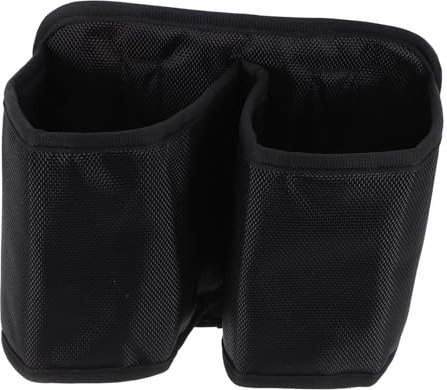 Happyyami Dessous de Verre pour Piscine Porte-gobelet pour Piscine Porte-gobelets de Plage Accessoires de Piscine pour piscines Hors-Sol Sacs de Piscine Tissu Oxford Black Réutilisable