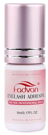 Colla Rosa Estensione delle Ciglia per i Professionisti Adesivo Falso delle Ciglia Rapidamente Asciutto(1s) Colla Istantanea Extra Forte Innesto delle Ciglia Finte FADVAN 5ml