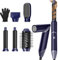 UKLISS Secador Ionico 5 en 1, Air Styler Pro con Secador Pelo Profesional, Cepillo Alisador Pelo, Cepillo de Aire Caliente, Moldeador de Pelo, Hair Dryer Set para Rizador, Alisar, Volumen - Azul