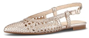 Gabor Damen Slingpumps, Frauen Pumps,pink,Wide-fit,h-Weite,Leder-Sohle,Cherry,Merlot,Sport-Dynamic,g-Weite,glatt-Leder,Gold,Puder,38.5 EU / 5.5 UK