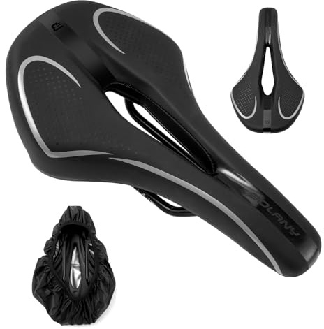 Fahrradsattel Herren Damen Bequem, Weich Memory Foam Ergonomisch Stoßdämpfend Atmungsaktiv Fahrrad Sattel, Wasserdicht Fahrradsitz