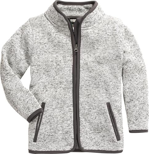 Playshoes Fleece-Jacke Unisex Kinder Outdoor-Oberteil, grau Strickfleece, 128