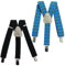SILUK Set 2 x Kinderhosenträger Stretch Kinder Hosenträger für Hosen Kinder 2-6 Jahre