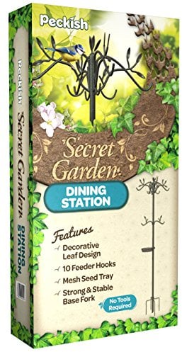 Peckish 60051228 Secret Garden Dining Station for Wild Bird, 6 x 20 x 80 cm