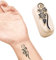 LaDot Tattoo für Kinder und Erwachsene, temporäre hautfreundliche fake Tattoos, Tattoo-Stempel ohne Nadeln für Körper und Arm, wasserfest, Keramikstempel Rose