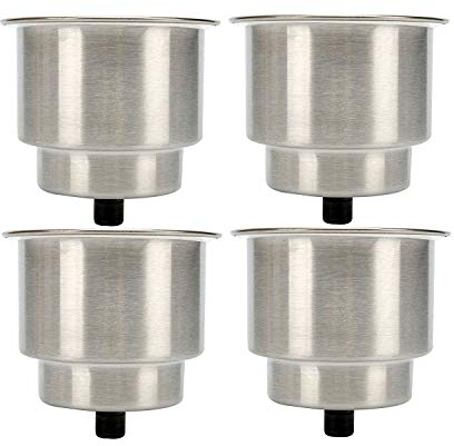 FreeTec rostfritt stål kopp dryckeshållare med avlopp marin båt husbil 1 PC