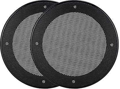 T opiky Rejilla de Altavoz, Altavoces de Audio de 4 Pulgadas, decoración Circular, Rejilla de Altavoz, Cubierta Protectora de Altavoz de Audio para automóvil, Malla metálica Decorativa(Negro)