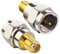 Boobrie SMA auf F Verbinder 2 Stücke SMA Buchse zu F Stecker Koaxialstecker SMA an F Typ Adapter SMA-Kabelstecker für TV Antenne Funkantennengeräte HF-Koaxialkabel WiFi-Funkgeräte Externe Antenne