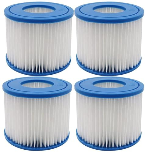 YanBan 4 Stück Whirlpool-Filter für Summer Escapes Filter, für Typ D, Ersatzfilterkartusche für Summer Waves P57100102, SFS-350 RP-350 RP-400 RP-600 RX-600