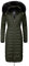 Navahoo Damen Wintermantel Warmer Steppmantel lang mit Kapuze Umay Olive Gr. XXL