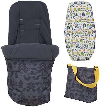 Cosatto Giggle Accessory Pack – Change Bag & All Season Footmuff, Nature Trail