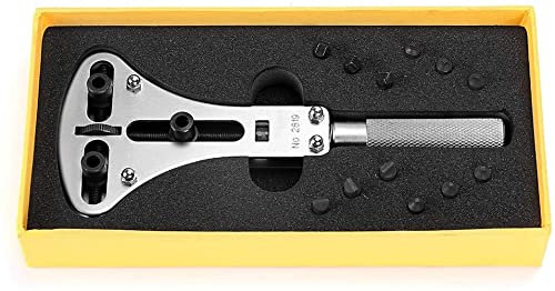 LLF Uhrenschraube, Gehäusebodenöffner, Reparaturwerkzeug, großer Schraubenschlüssel und 12 Bits (55 mm Uhrengehäuse)