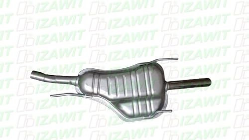 IZAWIT Endschalldämpfer 21.273 Hinten 1030mm 9.5kg