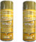 YSAMAX 2 x Metallic Gold Spray Paint 250 ML Multipurpose Use Spray for Metal, Wooden Furniture, Interior & Exterior Decoration