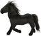 SM SunniMix Schönes Kuscheltier Pferd Lebensechte Pferdefigur Plüsch Stofftiere Tierthemenpartys Geburtstagsgeschenk für Kinder Babyparty Geschenk, Schwarz