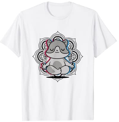Yoga Tier Mandala Lotus Blume Meditation Hamster T-Shirt