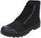 ANUFER Unisex Uomo Donna Caviglia Alta Stivali di Tela Allacciate Informale Sneakers Nero SN0711110 EU37