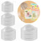 40 Stück, 4 Größen, runde gewölbte Shaker-Abdeckungen, niedriges Profil, Kunststoff, transparent, Shaker-Abdeckungen, dimensionaler Shaker, Fenster, Blister, Shaker, Karten, Scrapbooking, Zubehör