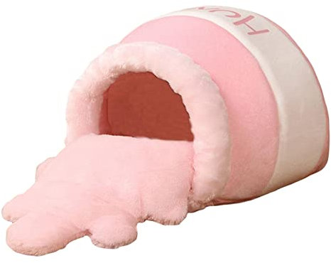 Honey Pot Panier pour chat avec tapis Rose