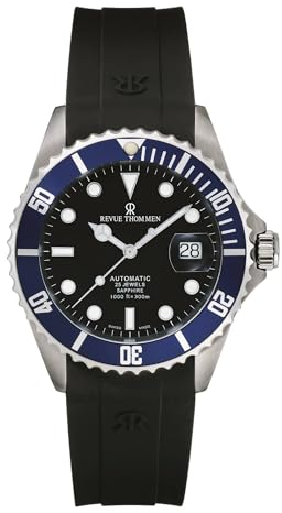 Revue Thommen Herren Armbanduhr Automatic 42 mm Armband Silikon 17571.2835