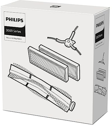 Philips Homerun 3000 Kit de rempl. Robots Aspiration/Nettoyage Homerun. 2 filtres EPA11, 1 Brosse Principale, 1 Brosse latérale. pour : XU3100/01, XU3110/02, XU3000/01, XU3000/02. (XV1433/00)