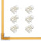 FCOB COB 2pin 5mm L-Shaped Connector Kit 6pcs 2pin 5mm Gapless L-Shaped Connector für spaltfreies Löten und FCOB 5mm PWM Einfarbige +V -V LED-Streifen