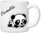 Tasse enfant résistante personnalisée – Ajoutez le prénom | Cadeau original pour enfant | Plusieurs motifs | Plastique solide | 180mL (Panda)