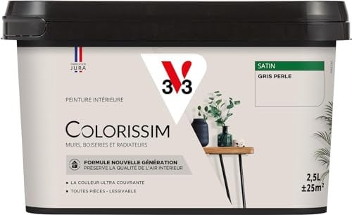 V33 Peinture multi-supports Colorissim® Gris perle satin 2,5L