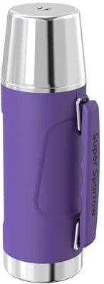 Super Sparrow Botella Termica - Termo de Acero Inoxidable - 750ml - Cantimplora Sin BPA - Termo Cafe - Tapa Antifugas que Sirve de Taza - Se Mantiene Caliente 12 o Frío 24 Horas