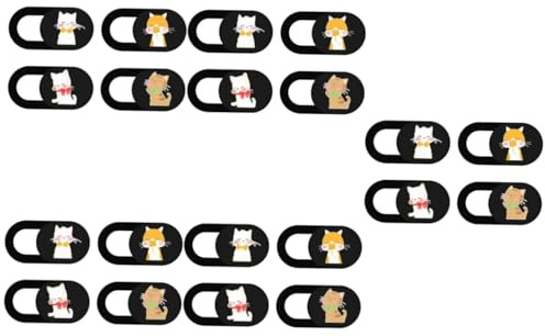 Abaodam 20pcs Cat Webcam Cover Adorable Laptop Privacy Camera Covers for Open Close Material Protect Your Privacy Laptops and Tablets