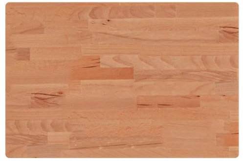 vidaXL Comptoir de Salle de Bain, Plan de Vasque, Dessus d'Armoire, Étagère de Toilette Intérieur, 60x40x1,5 cm Bois Massif de Hêtre