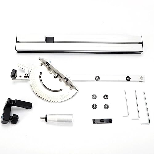 450 mm Kreissäge Gehrungslehre Kreissäge Gehrungslehre für Tischsäge Router Säge Montage Lineal Set, professionelle DIY Säge Zubehör Lineal Werkzeug, Tischsäge Gehrungslehre Winkel Lineal.