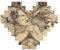 Alte Karte, Weltkugel-Druck, Baustein, Herz, Baustein, personalisierbar, Ziegelstein-Puzzle, für Männer und Frauen, Geburtstag, Valentinstag, Geschenke