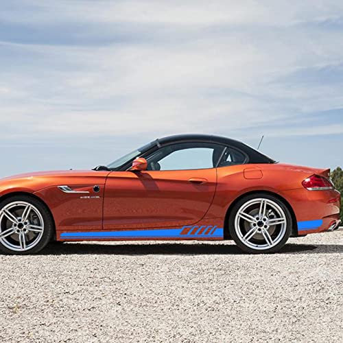 JiAQen Auto Aufkleber für die Karosserie Für BMW X1 F48 E84 X2 X4 F26 X7 M2 M3 M4 M5 M6,Körperseite Streifen Dekoration Abziehbilde Aufkleber Zubehör,C-Blue