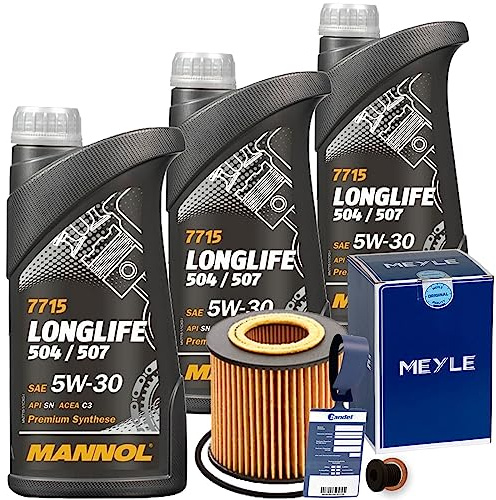 Ölfilter-Set + 3L 5W30 Öl für 1.2 + 12V IBIZA 4 Fabia 1 2 Polo 9N 6R
