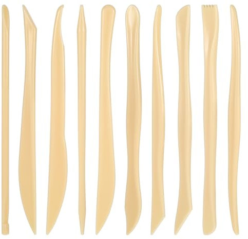 AOZUO 10 piezas de herramientas ceramica de escultura de herramientas arcilla de doble punta, herramientas de modelado de arcilla polimérica plástica, herramientas de tallado