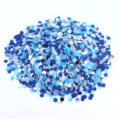 60g Konfetti Blau Hochzeit Geburtstag, Tischdekoration Blau, Glitzer Konfetti Bunt für Gender Reveal, Luftballons, Geschenkbox