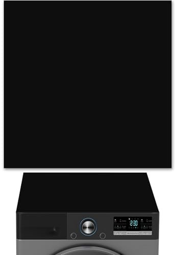 Waschmaschinen Auflage, 68.5 x 68.5cm Rutschfeste Waschmaschine Abdeckung, Diatomite Waschmaschine Trockner oben Protector Matte für Wäscherei Küche Haus Schwarz